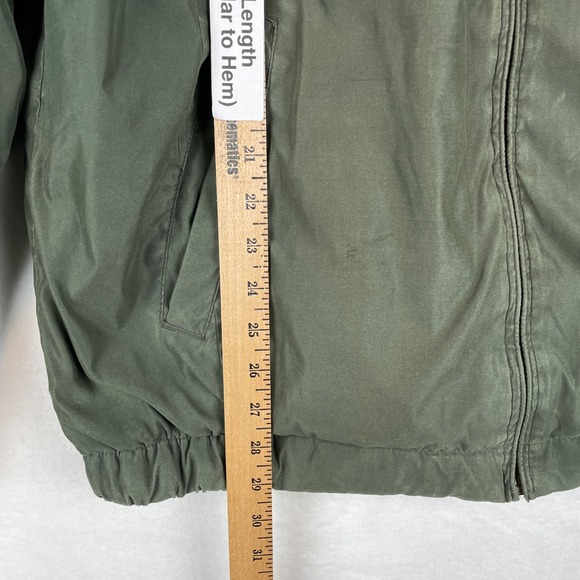 Croft & Barrow Mens Olive Green Fleece Lined Jacket Ultimate Stain Defense LT - Picture 8 of 9